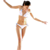 Colour White Bikini